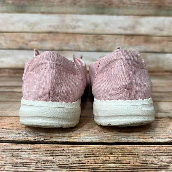 Hey Dude Pink Wendy Linen Loafers - Picture 7 of 9